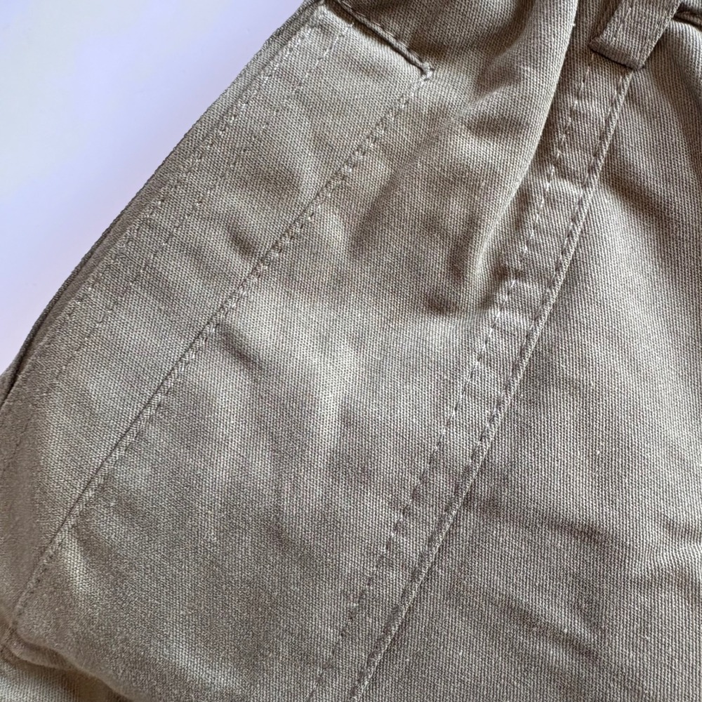 Qinsen Women's Small Olive Green High‎ Waist Wide Leg Cargo Pants Elastic NWT - Picture 6 of 10